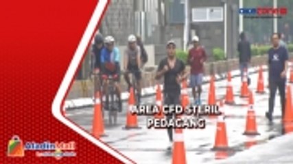 Pedagang Dilarang Berjualan di Area Car Free Day Jakarta