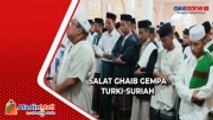 Ratusan Santri Ponpes Yatim Piatu di Lampung Salat Ghaib Doakan Korban Gempa Turki-Suriah