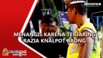 Motor akan Disita dalam Razia Knalpot Brong, Remaja Menangis dan Peluk Polisi