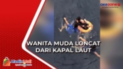 Download Video: Wanita Muda Loncat dari Kapal Laut di Perairan Ternate, ABK Bantu Penyelamatan