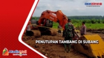 Tambang Galian Tanah Ilegal Ditutup Polisi di Subang