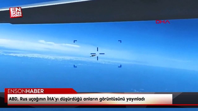 Rus uçağının İHA’yı düşürdüğü anlar
