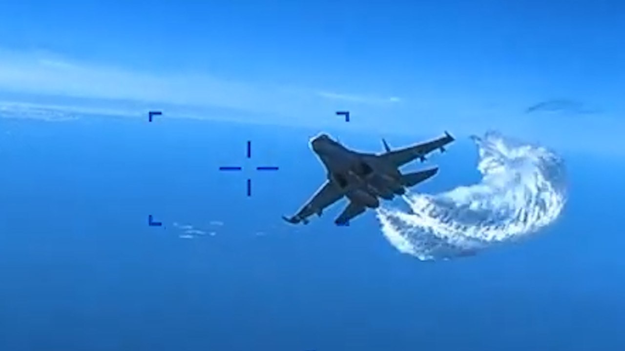 Les images du drone américain abattu par les Russes au-dessus de la Mer Noire