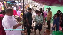 Philanthropist Nilotpal Mrinal distributed food packets to the fire effected families of Appa Pada in Malad