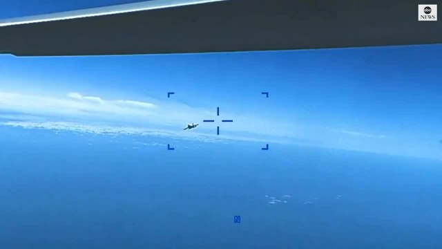 U.S. military releases declassified footage showing Russian fighter jet collision with drone