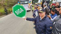 Petro entregó ruta alterna al Cauca y anunció construcción de doble calzada en vía Panamericana