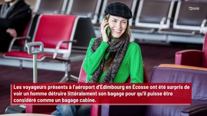 Un passager détruit sa valise afin qu’elle passe en bagage cabine !