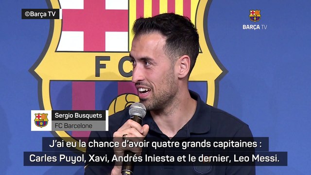 Busquets : Il n'y a pas de modèle unique pour devenir un grand capitaine