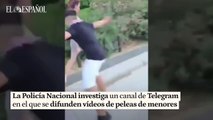 La Policía investiga grabaciones de menores peleándose en Valencia subidas a un canal de Telegram