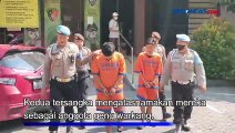 Sempat Viral di Media Sosial, 2 Anggota Gangster di Sidoarjo Ditangkap