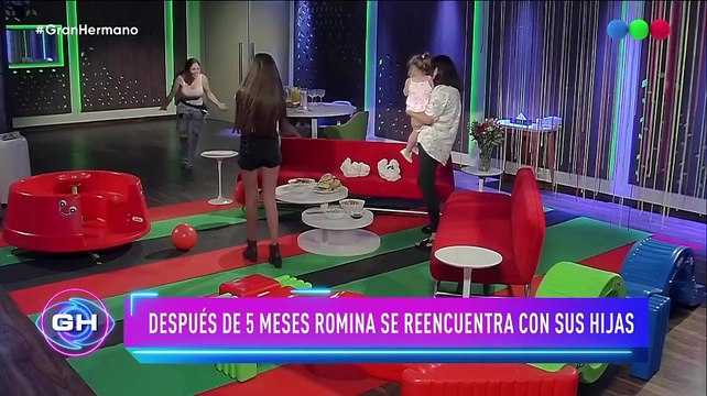 Así fue el emocionante reencuentro de Romina Uhrig de Gran Hermano con sus hijas