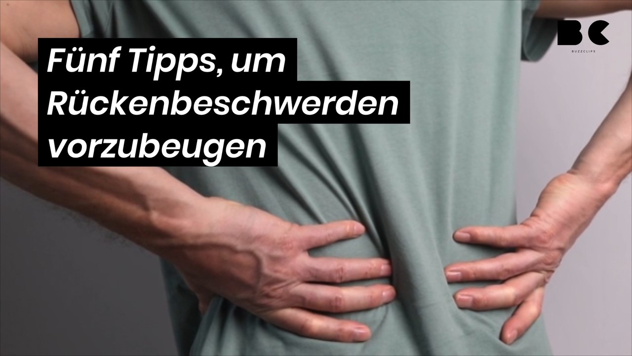 Fünf Tipps, um Rückenbeschwerden vorzubeugen