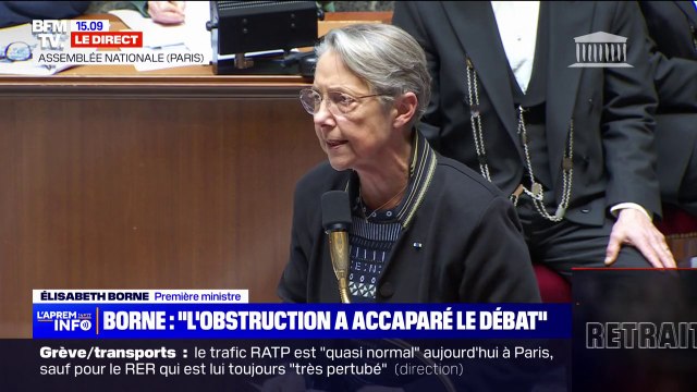 Réforme des retraites: pour Élisabeth Borne, une majorité existe au sein de l'Assemblée nationale