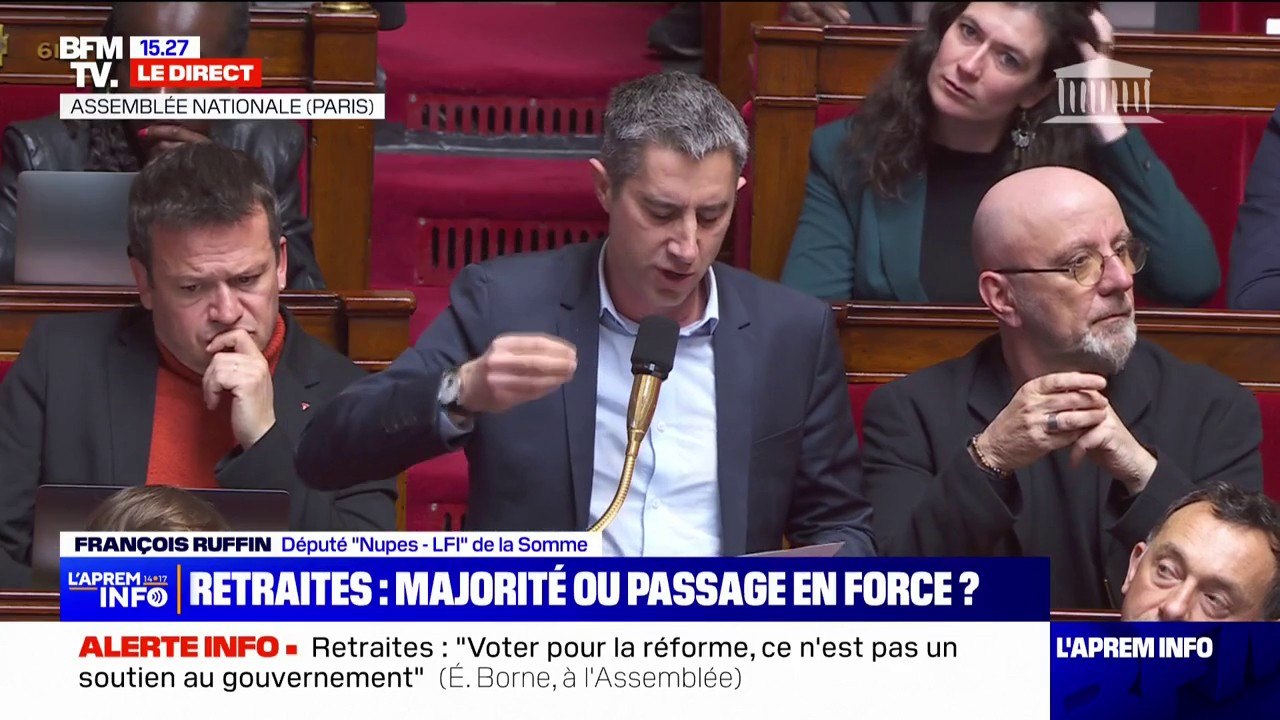 François Ruffin (LFI) sur la réforme les retraites: "Vous êtes des dangers pour les Français"