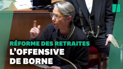 Réforme des retraites : Borne le martèle à l'Assemblée,"une majorité existe" pour voter le texte sans 49.3