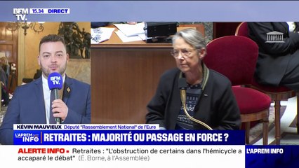 Selon Kévin Mauvieux, député RN, le vote de la réforme des retraites "n'est pas gagné d'avance"