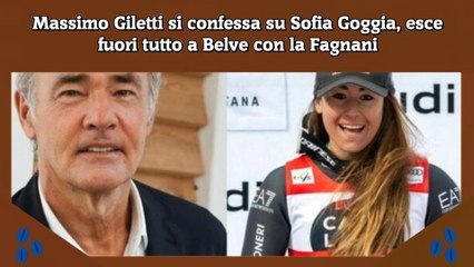 Massimo Giletti si confessa su Sofia Goggia, esce fuori tutto a Belve con la Fagnani