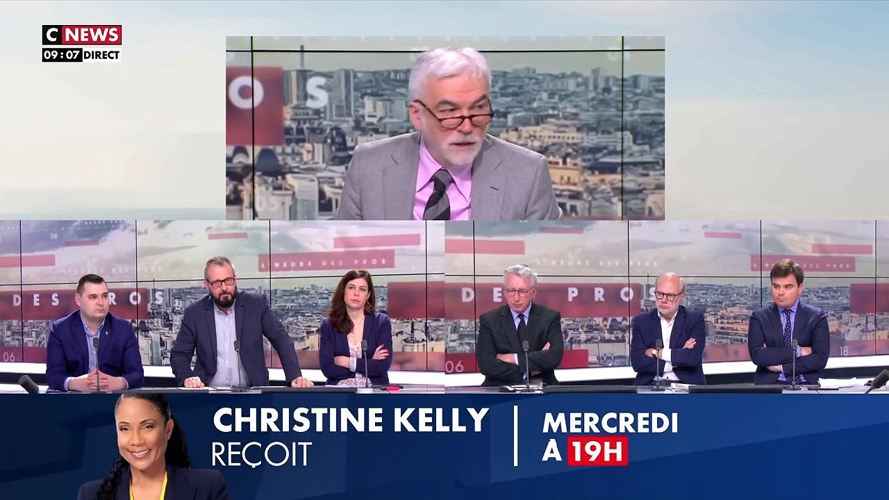 Pascal Praud était comme chaque jour aux commandes de son émission "L'heure des pros", sur CNEWS