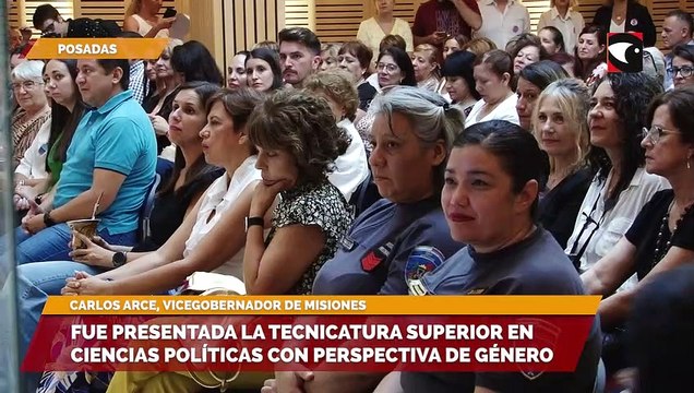 Fue presentada la Tecnicatura Superior en Ciencias Políticas con perspectiva de género