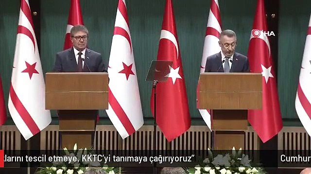 Cumhurbaşkanı Yardımcısı Oktay: Tüm tarafları Kıbrıs Türklerinin haklarını tescil etmeye, KKTC'yi tanımaya çağırıyoruz