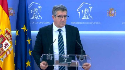 Patxi López, ha calificado como "excusas" las razones por las que sus socios no apoyan la ley mordaza.