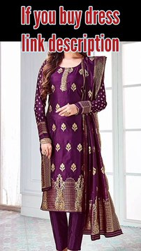 Elina fashion Indian Pakistani Women's Readymade Dress| Banarasi Art Silk Woven | Salwar Kameez Silk Dupatta Stitched Suit 2023