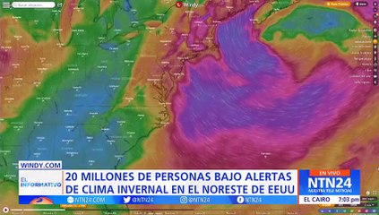 Más de 20 millones de personas están bajo alerta por tormenta invernal en Estados Unidos