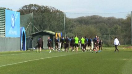 Champions, il Napoli si prepara alla sfida con l'Eintracht