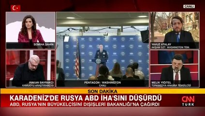 ABD Savunma Bakanlığı duyurdu... Rus uçakları, ABD'nin İHA'sına çarptı