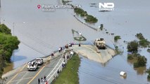 شاهد: صور جوية لفيضانات ضخمة ضربت كاليفورنيا الأمريكية