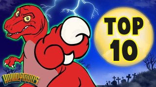 TOP 10 Scary Songs - Halloween and Dinosaur Songs from Howdytoons