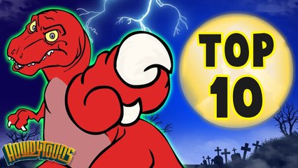 TOP 10 Scary Songs - Halloween and Dinosaur Songs from Howdytoons