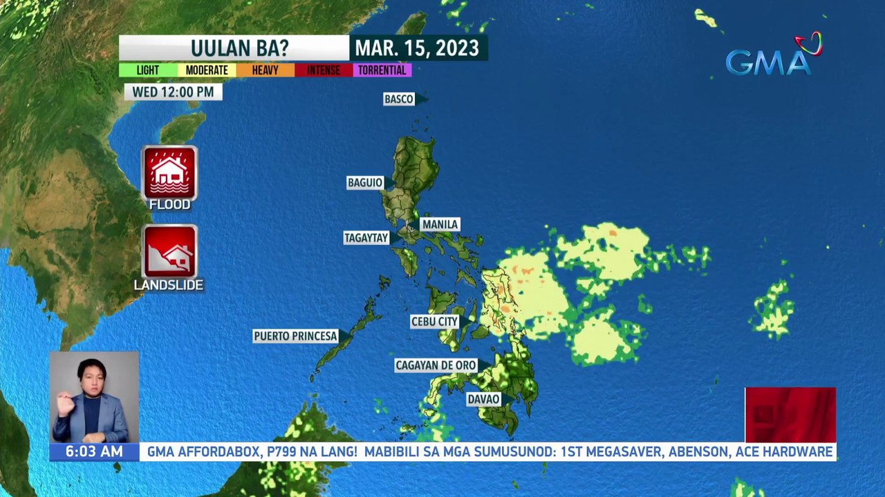 PAGASA, opisyal nang idineklara na tapos na ang La Niña phenomenon; Pagtatapos ng panahon ng #Amihan at pagsisimula ng tag-init, inaasahan sa mga susunod na linggo - Weather update today as of 6:03 a.m. (March 15, 2023) | UB