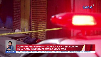 Gobyerno ng Pilipinas, umapela sa ICC na huwag ituloy ang imbestigasyon sa drug war | UB