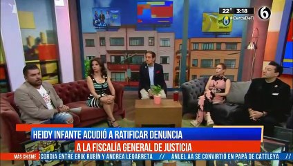 Heidy Infante acudió a ratificar denuncia a la fiscalía