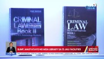 BJMP, magtatayo ng mga library sa 13 jail facilities | UB
