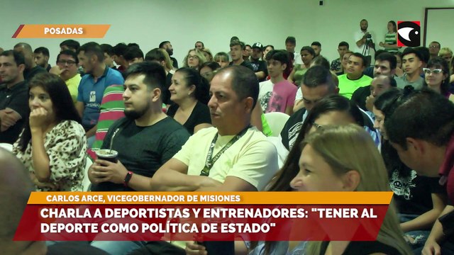 Charla a deportistas y entrenadores Tener al deporte como política de estado