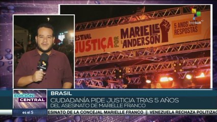 Brasil: Movimientos sociales piden justicia por el asesinato de la activista Marielle Franco hace 5 años