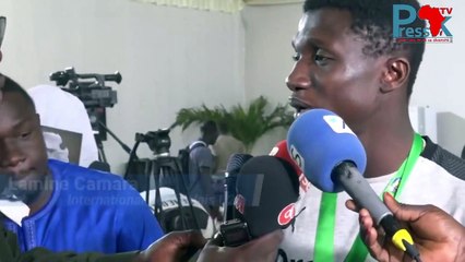 Lamine Camara attaquant des lionceaux U20 au micro de PressAfrikTv