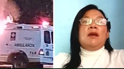 "Nos bajaron e incendiaron el vehículo": enfermera de ambulancia quemada en Bajo Cauca