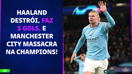 HISTÓRICO! Haaland DESTRÓI, faz 5 GOLS, e Manchester City MASSACRA o Leipzig | PÓS JOGO - CHAMPIONS