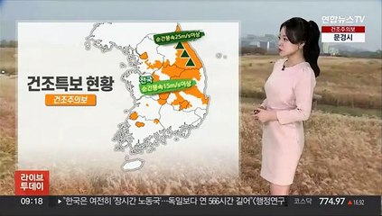 [날씨] 건조한 날씨에 강한 바람 '불조심'…중서부 약한 비