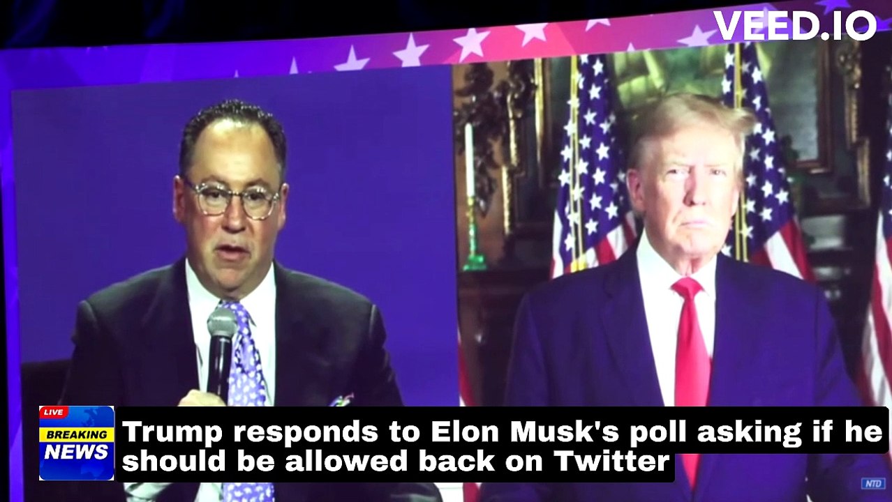 Trump responds to Elon Musk's poll asking if he should be allowed back on Twitter