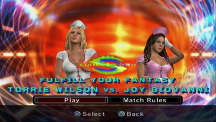 WWE SmackDown vs. Raw 2006 Torrie Wilson vs Joy Giovanni