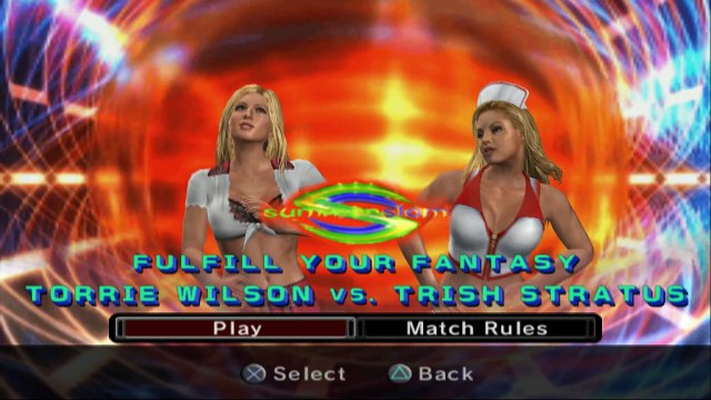 WWE SmackDown vs. Raw 2006 Torrie Wilson vs Trish Stratus
