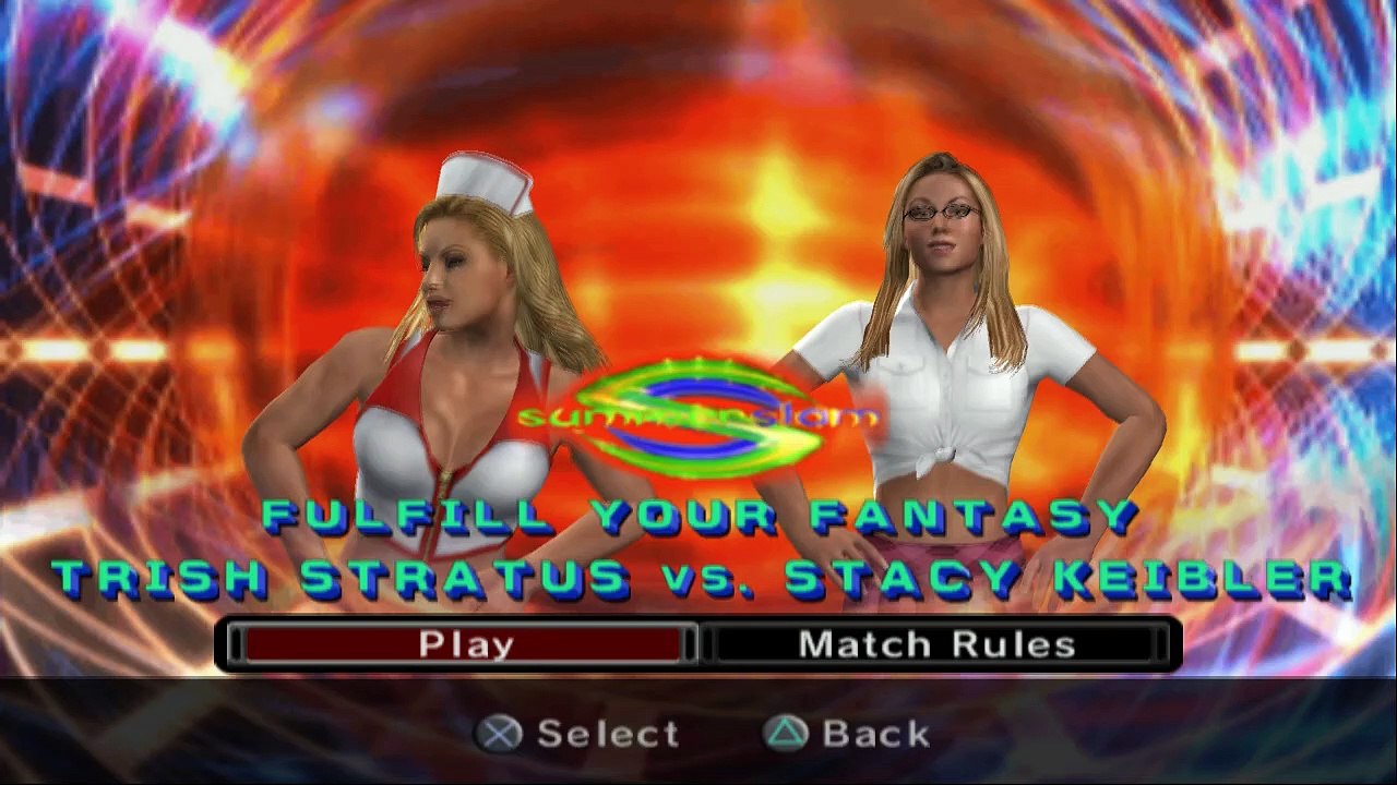WWE SmackDown vs. Raw 2006 Trish Stratus vs Stacy Keibler