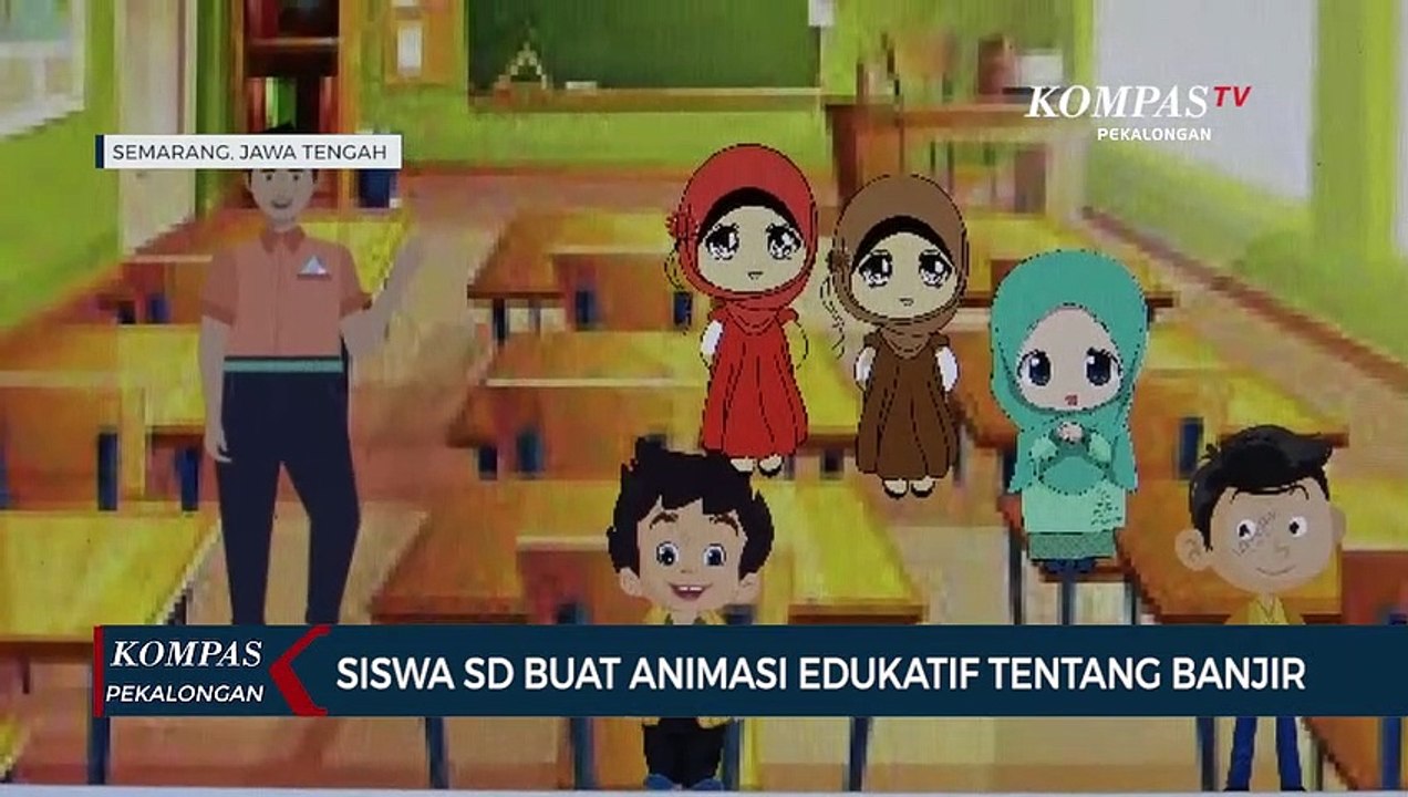 Siswa SD Hj. Isriati Baiturrahman 1 Semarang Ciptakan Animasi Edukatif tentang Banjir dan Rob