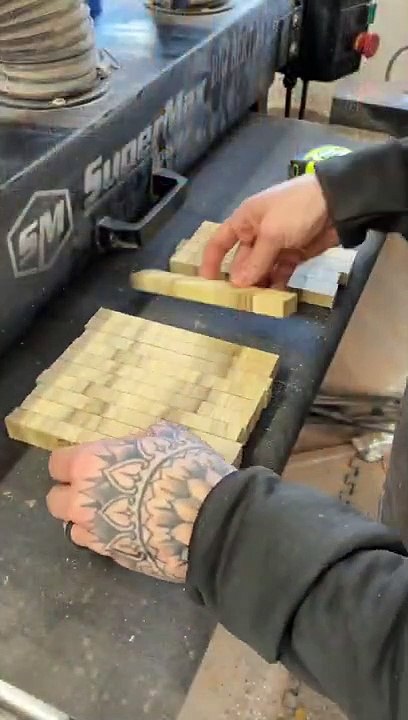 Tiny end grain blanks for some inlays! - Woodworking Skills  #woodtok #woodworking