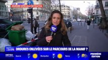 Les ordures enlevées sur le parcours de la manifestation parisienne