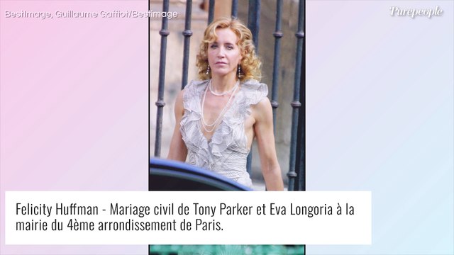 Mariage d'Eva Longoria et Tony Parker : l'arrivée très originale et colorée de l'Américaine à la mairie